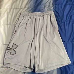 Grey under armor shorts worn twice